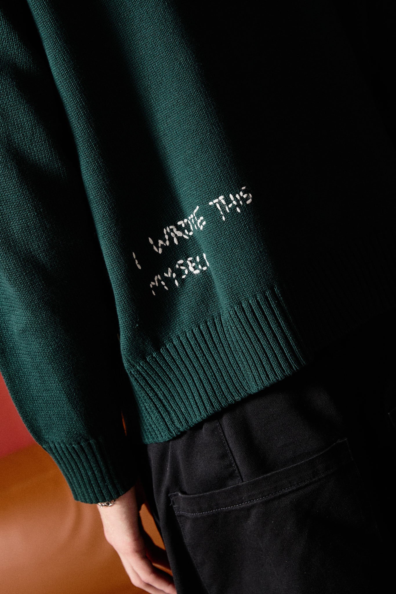 I WROTE THIS MYSELF CARDIGAN