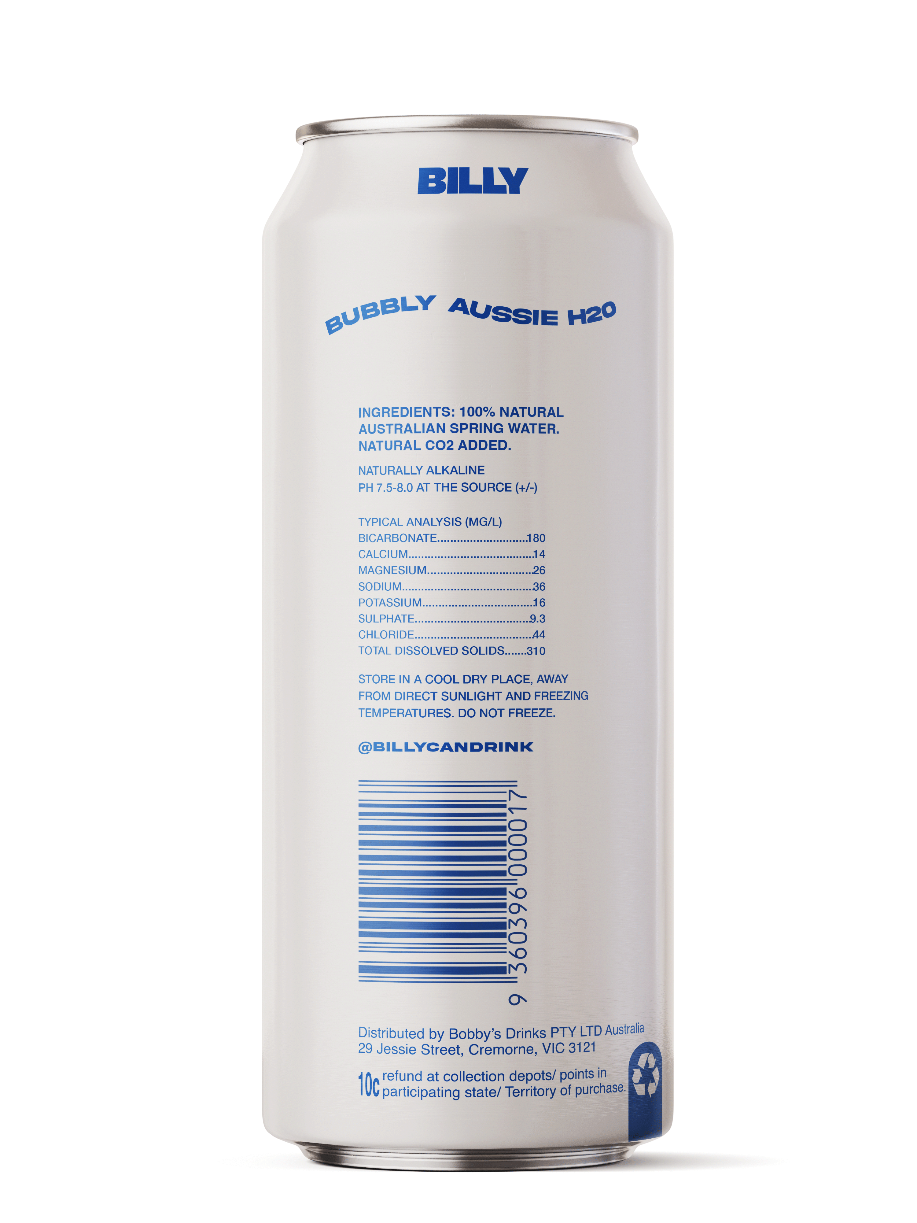 BILLY SPARKLING WATER 24PK