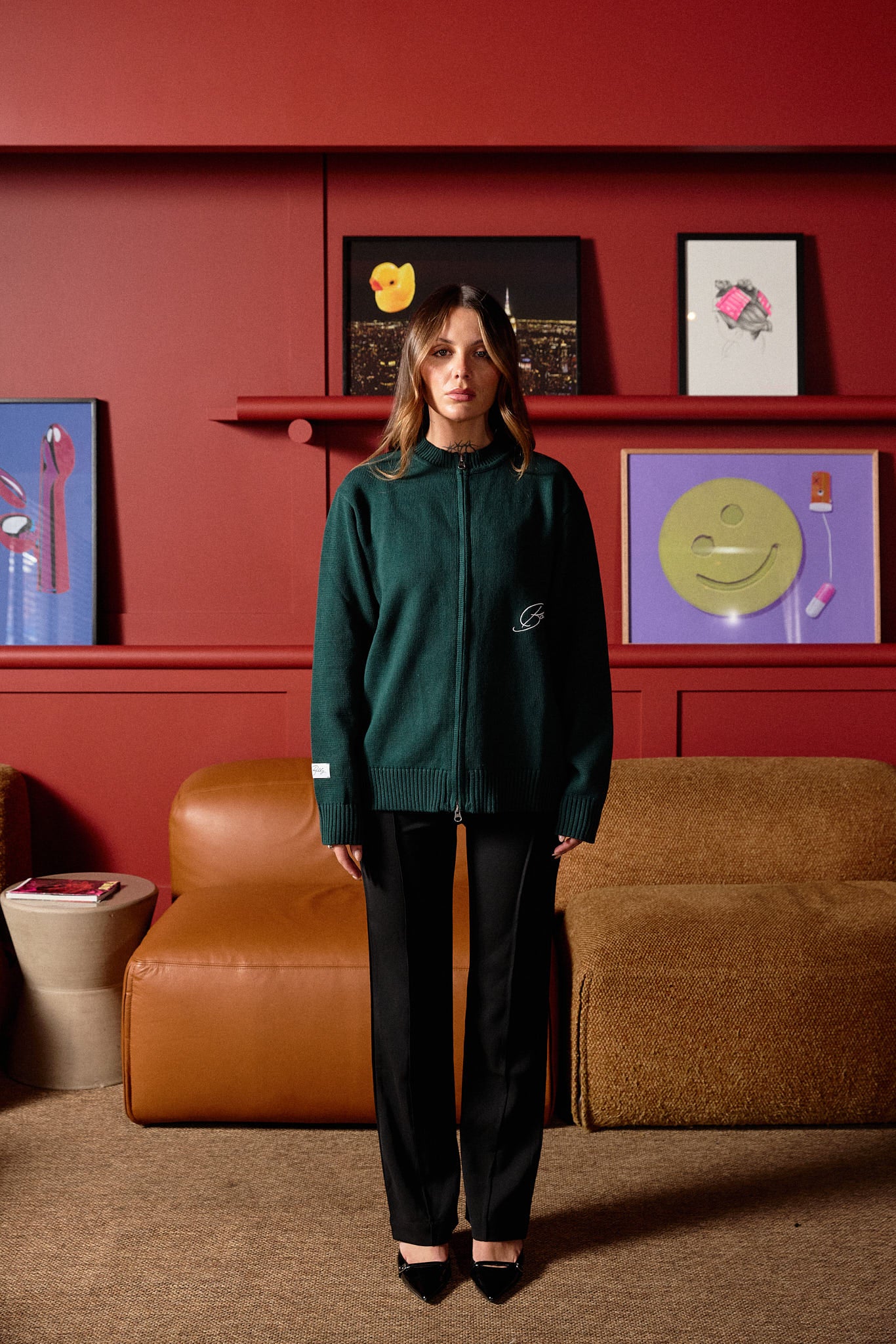 SCRIPTED CARDIGAN