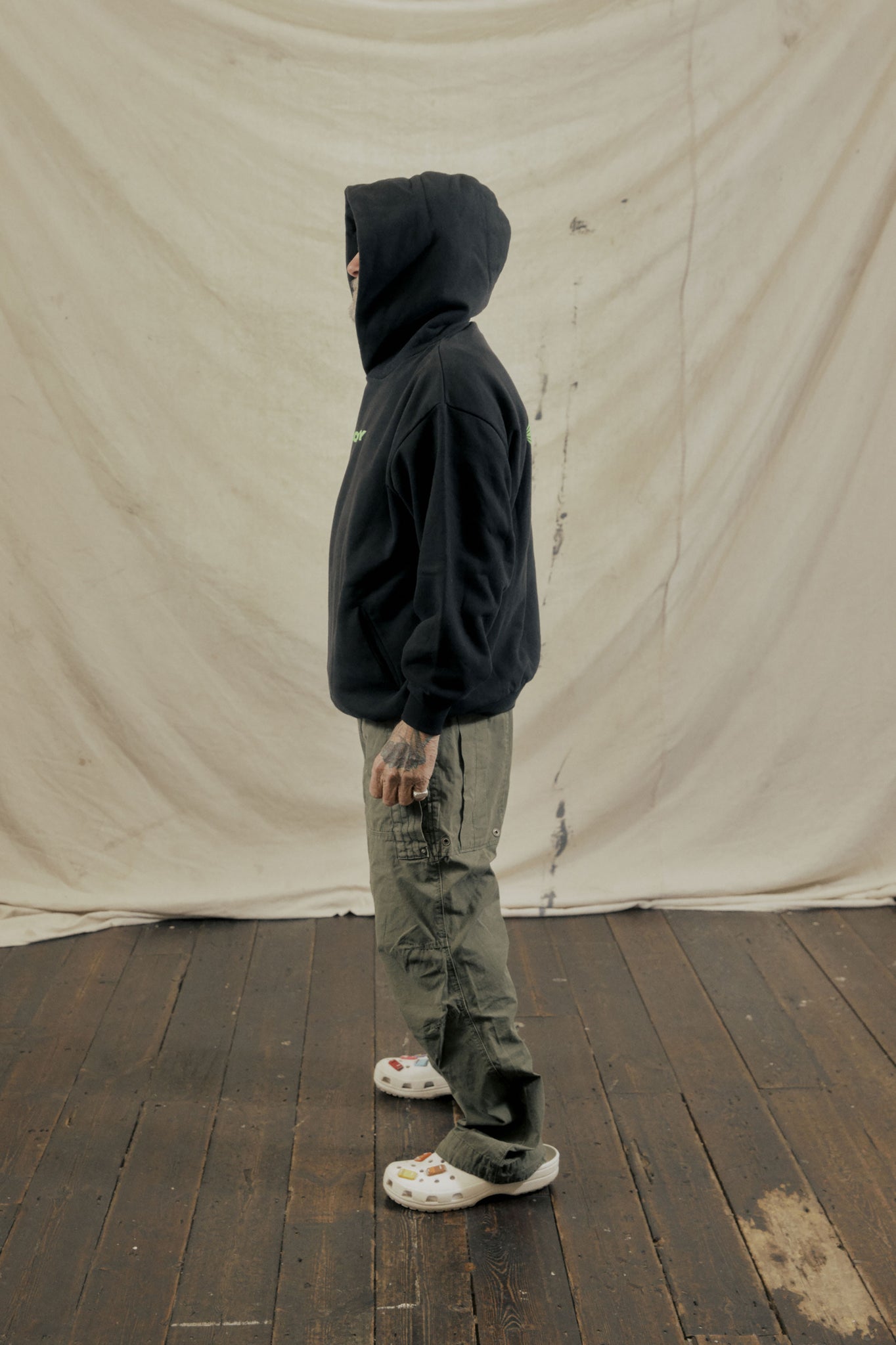 BOBBY UNISEX HOOD - GREEN